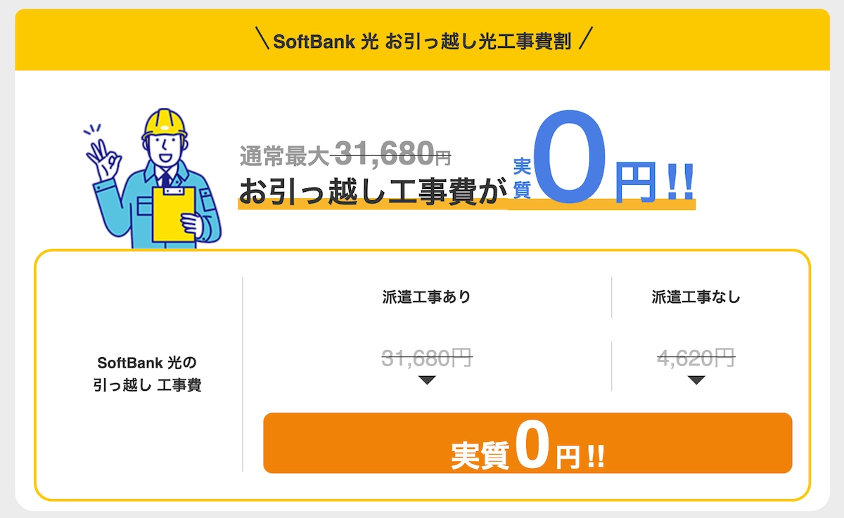 転勤族のネットはゲームをするならソフトバンク光がおすすめ。引っ越し工事費が無料だから