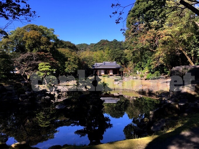 旧島津氏玉里邸庭園鶴の池