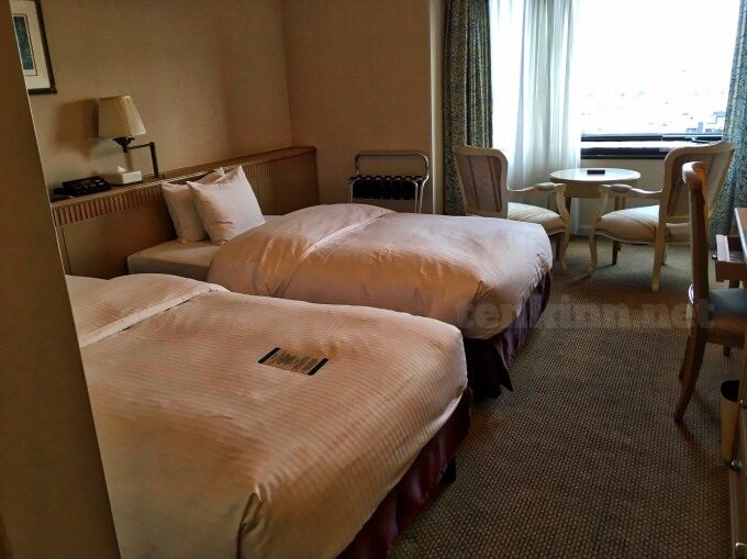 城山ホテル鹿児島の客室はこんな感じ