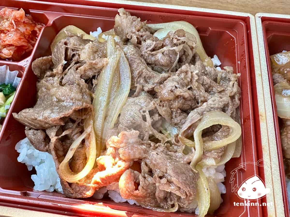 熊本県大津の焼肉リーベのテイクアウト弁当を食べてみた！黒毛和牛焼肉弁当の肉増しなんだけど肉の量が普通と一緒だった