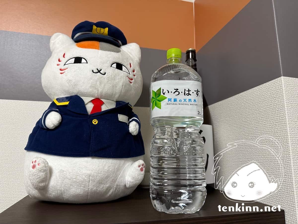 夏目友人帳コラボホテル「ニャンコ先生とお泊まり！」東急レイ熊本に泊まってきた。旅行記ブログ。水は持って来た方が良いかも