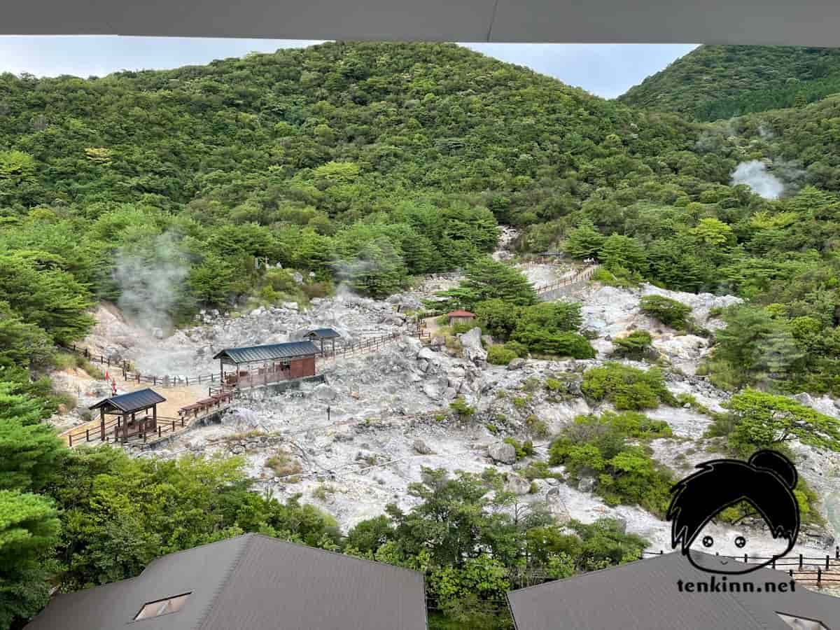 雲仙＆小浜温泉客室露天風呂付き高級宿ランキング、Mt.Resort 雲仙九州ホテルに泊まってきた。ホテルから雲仙地獄の全貌が見れる