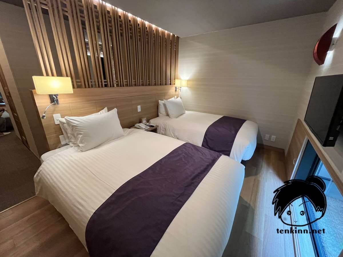 雲仙＆小浜温泉客室露天風呂付き高級宿ランキング、Mt.Resort 雲仙九州ホテルに泊まってきた。はなれAの部屋のベッド