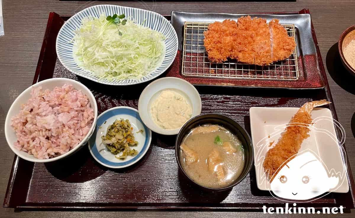 博多駅でご飯ランキング。濱かつでとんかつを食べてみた。ロースかつ御膳90g